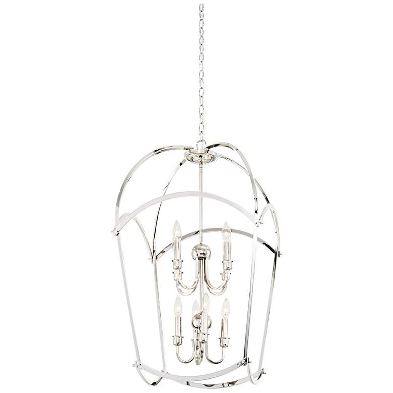 Image 1 Minka Lavery Jupiter's Canopy 8-Light Polished Nickel Pendant Light
