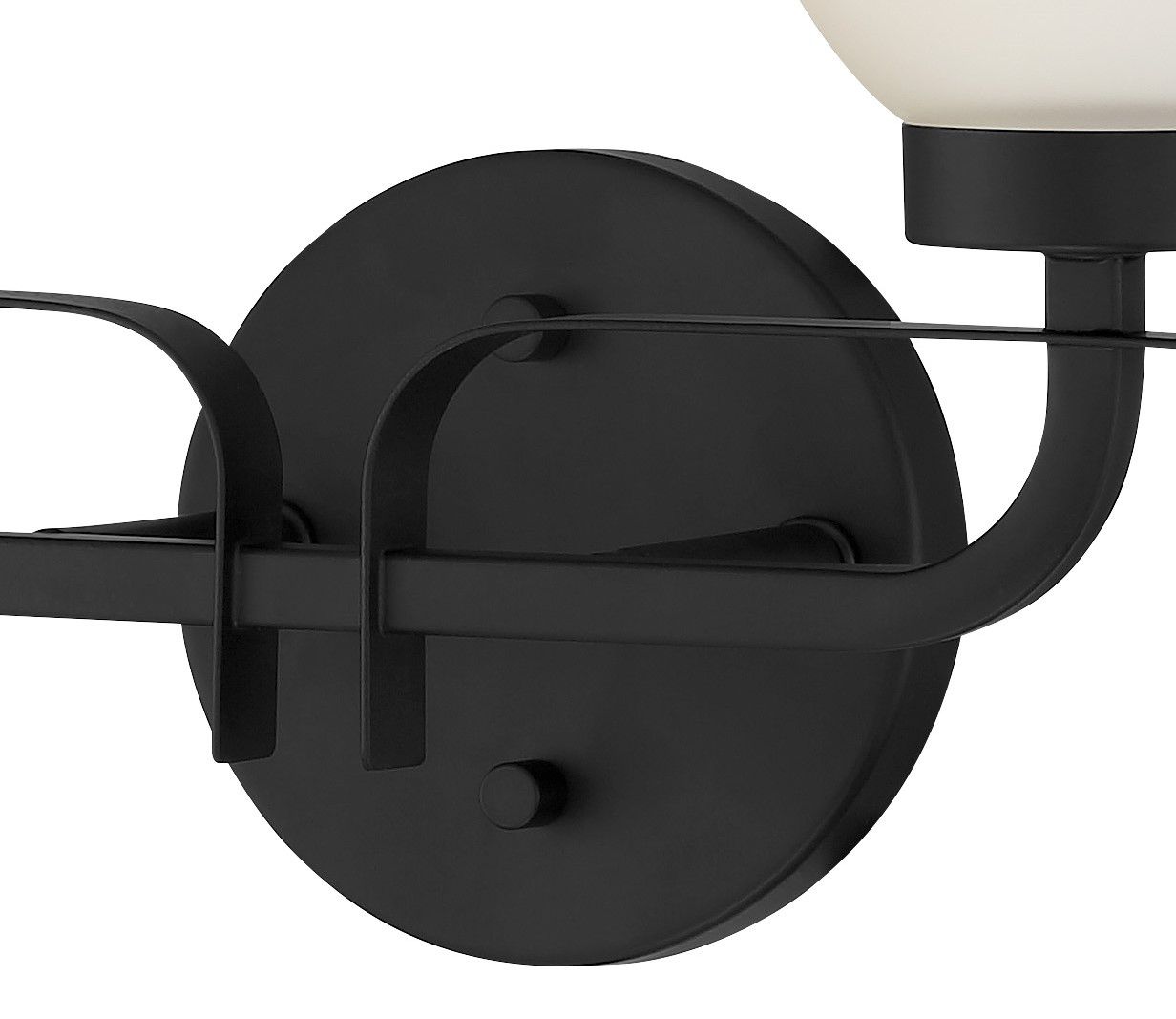 Image 4 Minka-Lavery Kaitlen 2-Light Coal Black Vanity Light with Glass Shades more views