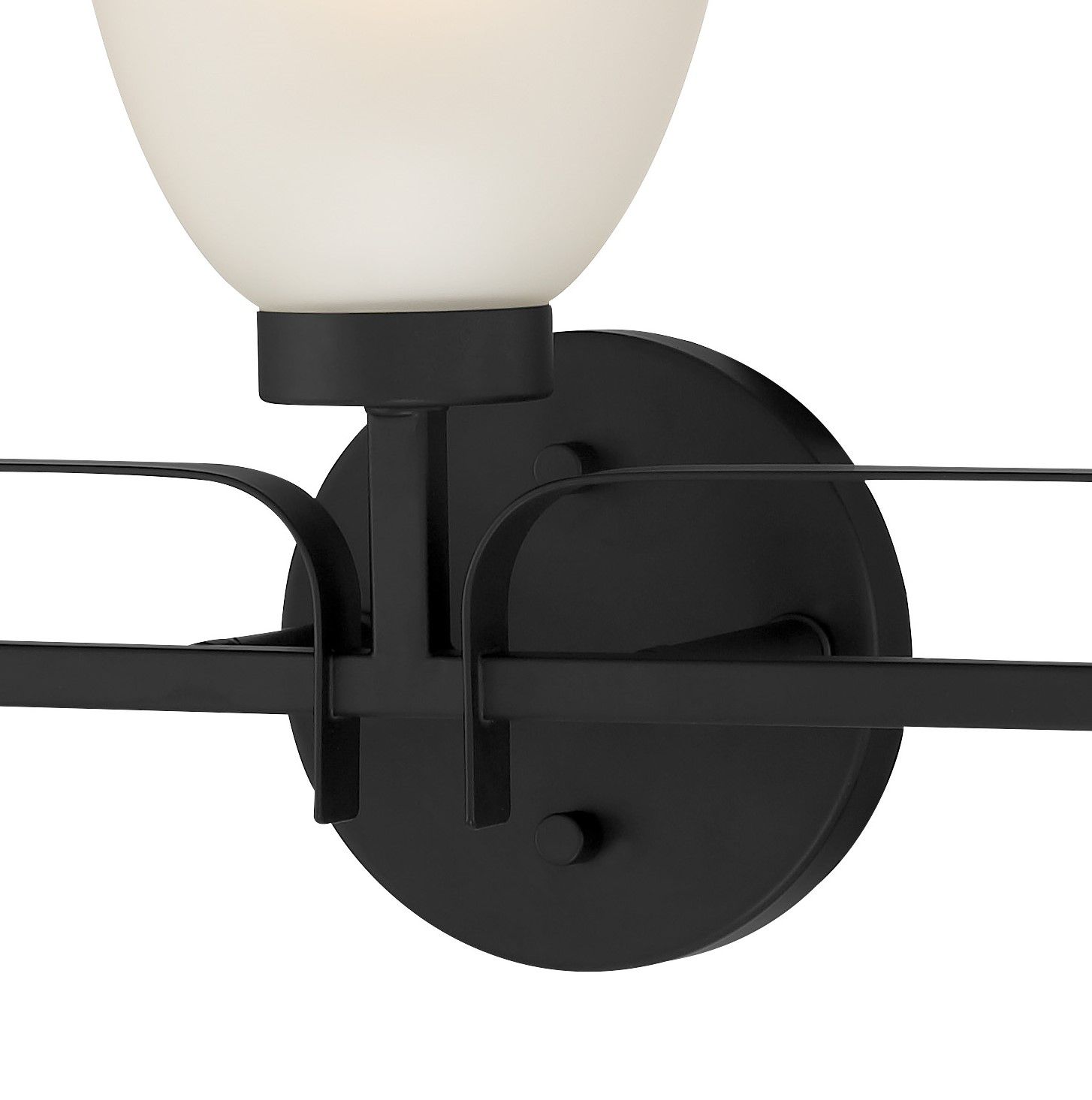 Image 5 Minka-Lavery Kaitlen 3-Light Coal Black Vanity Light with Glass Shades more views