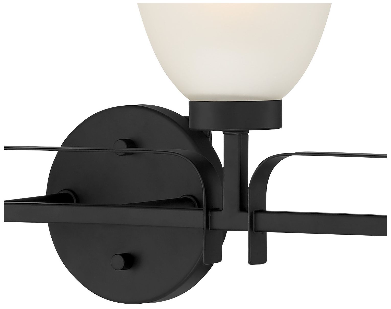 Image 4 Minka-Lavery Kaitlen 4-Light Coal Black Vanity Light with Glass Shades more views