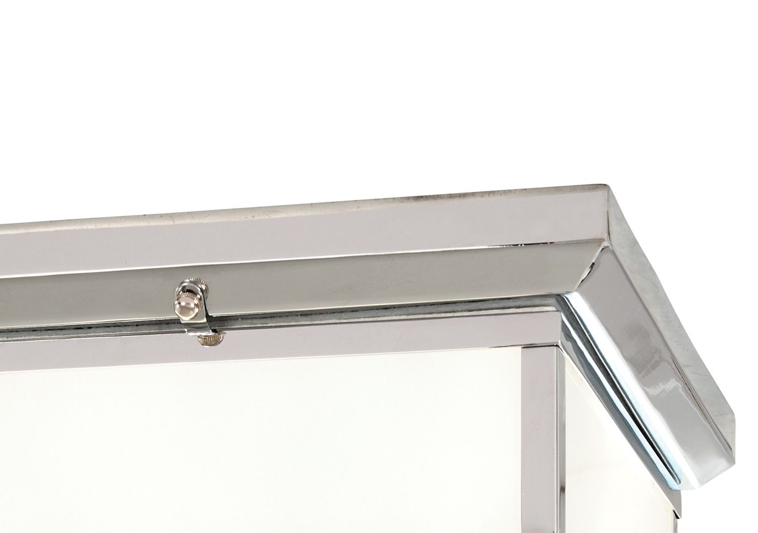 Thumbnail4 of Minka Lavery Kentwood 13" Wide White and Polished Nickel Ceiling Light more views