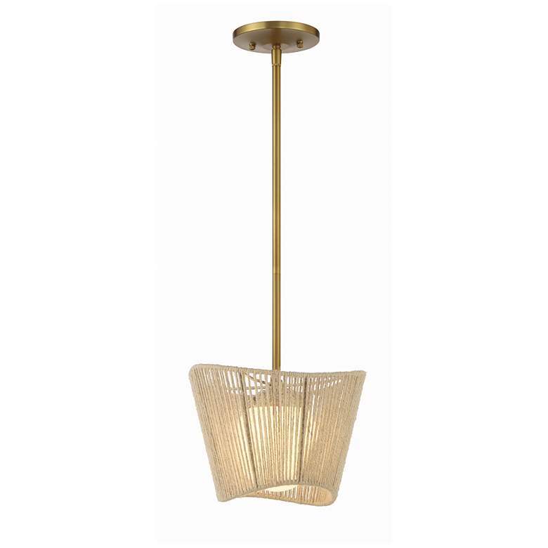 Image 1 Minka-Lavery Key Largo 1-Light Soft Brass Mini Pendant