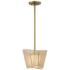 Minka-Lavery Key Largo 1-Light Soft Brass Mini Pendant