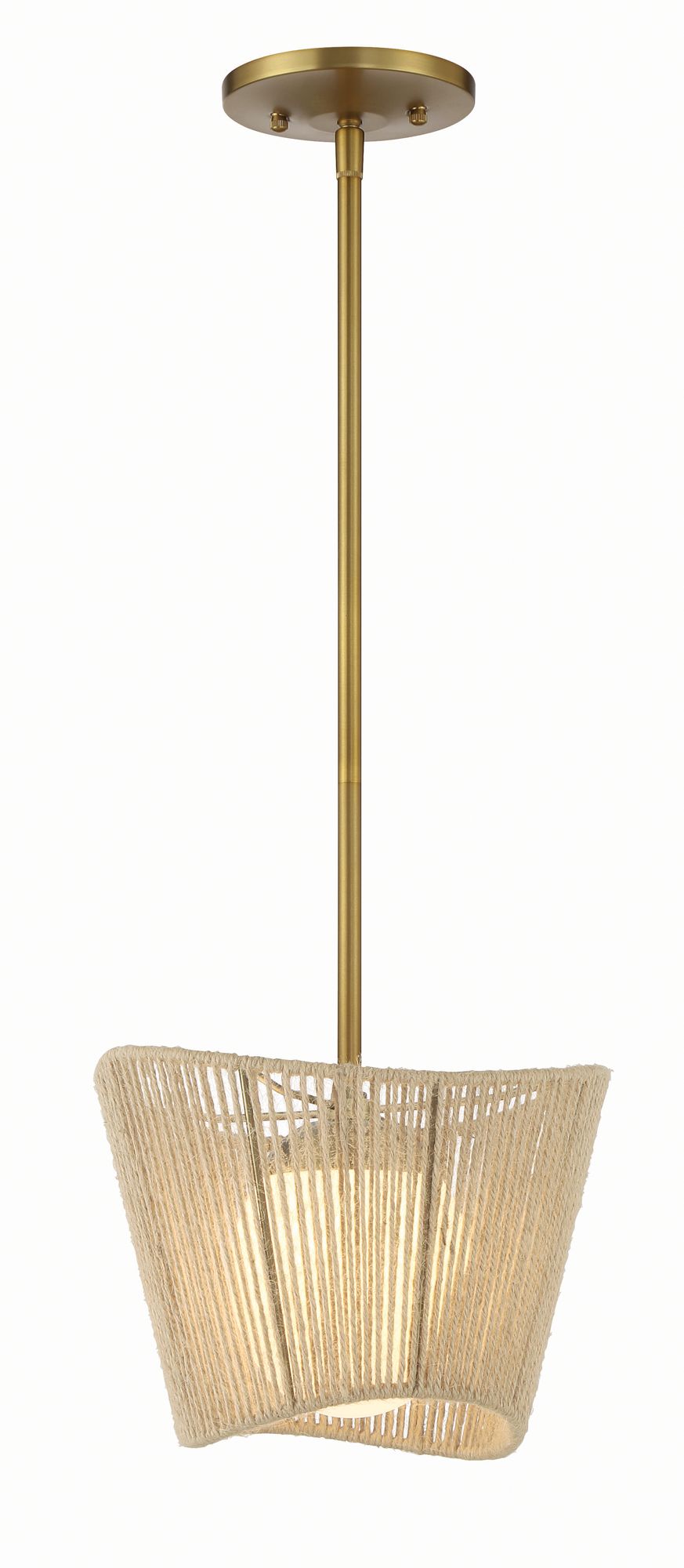 Minka-Lavery Key Largo 1-Light Soft Brass Mini Pendant