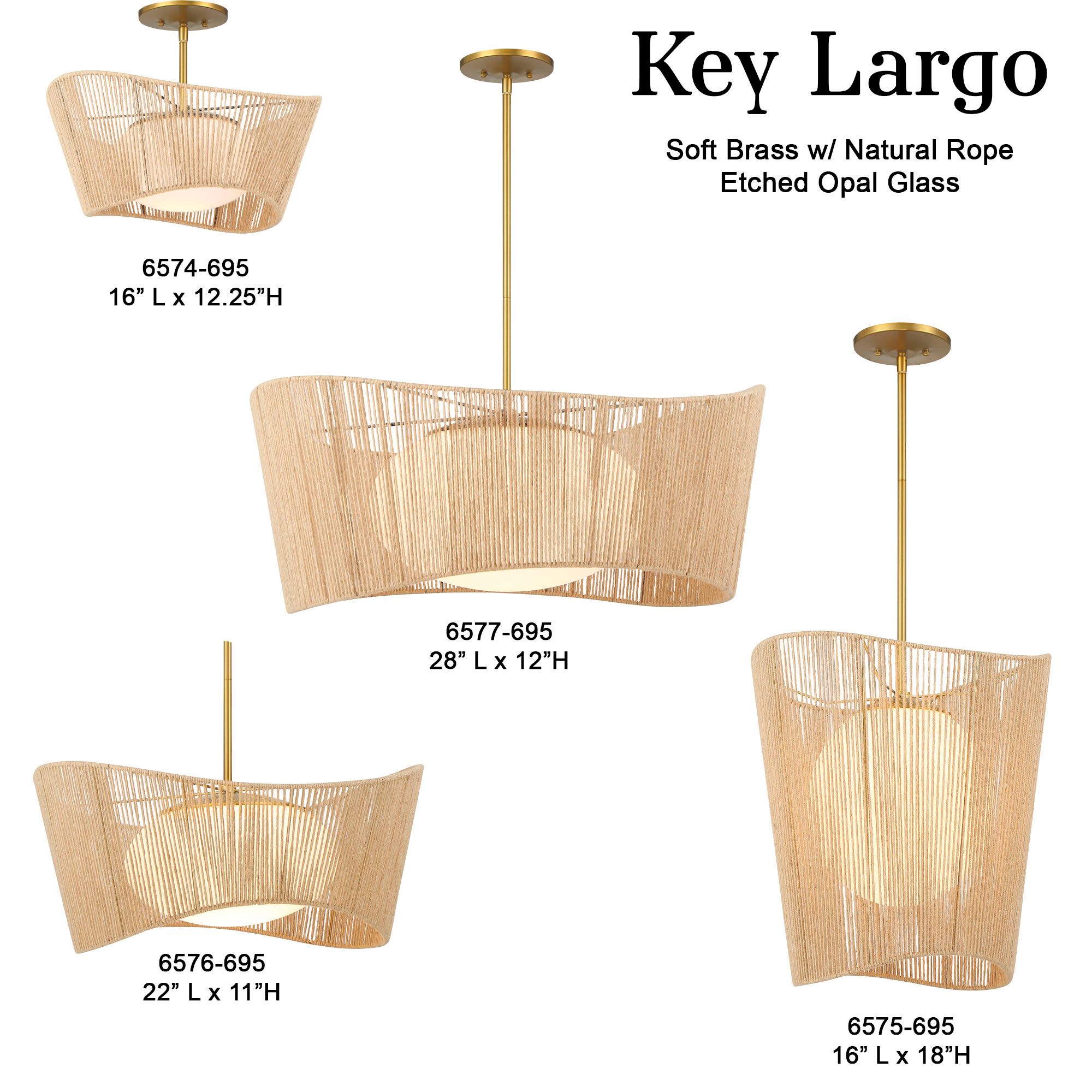 Minka-Lavery Key Largo 1-Light Soft Brass Mini Pendant