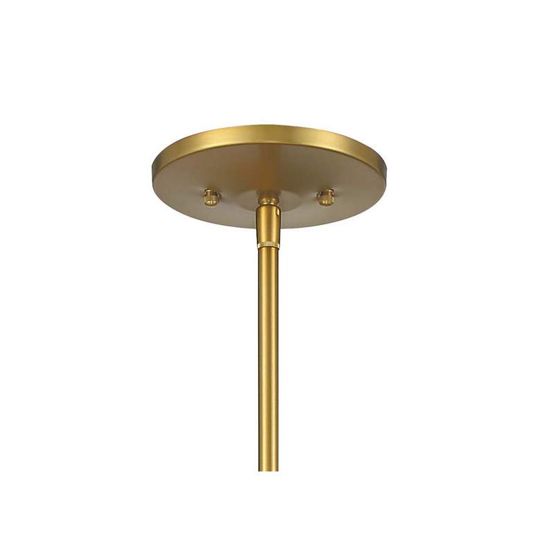 Image 3 Minka-Lavery Key Largo 1-Light Soft Brass Pendant with Etched Opal Glass more views