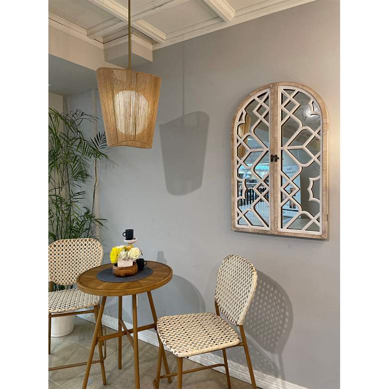 Image 5 Minka-Lavery Key Largo 1-Light Soft Brass Pendant with Etched Opal Glass more views