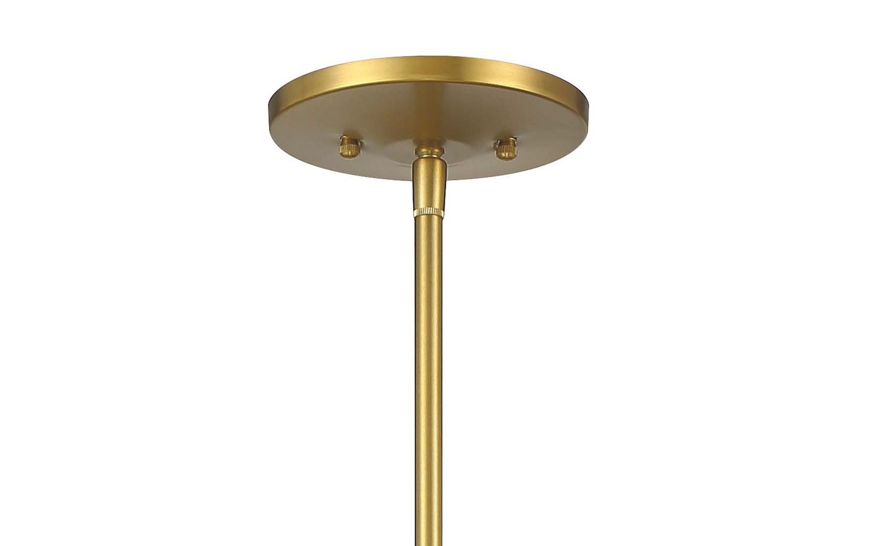 Image 4 Minka-Lavery Key Largo 1-Light Soft Brass Pendant with Etched Opal Glass more views