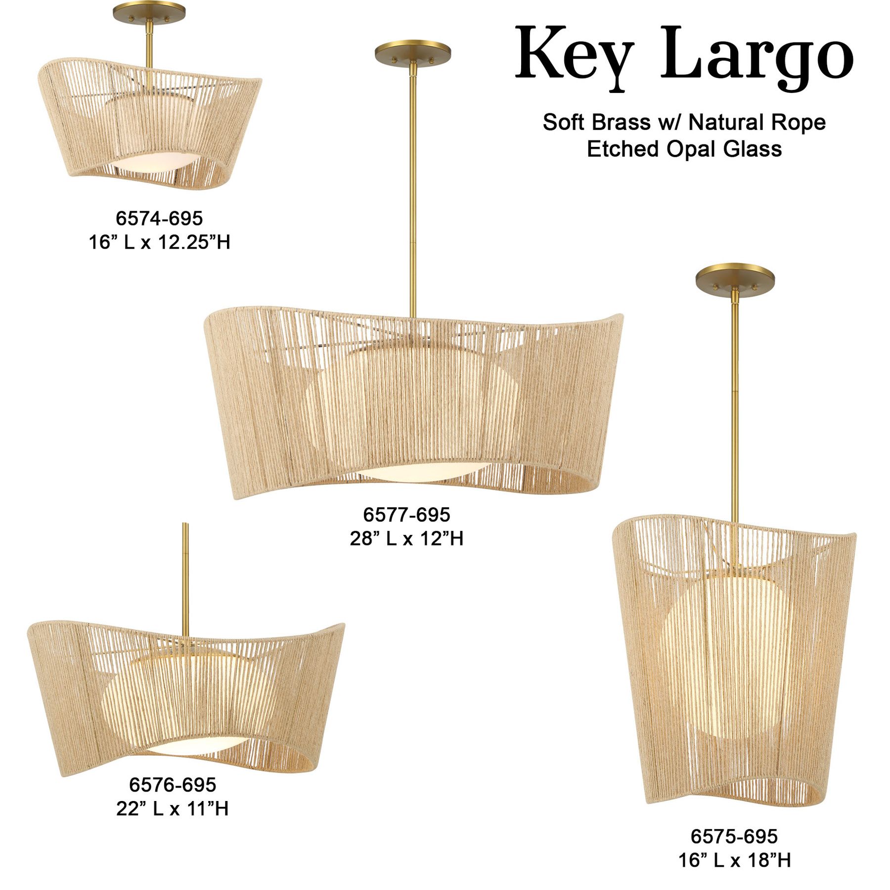 Minka-Lavery Key Largo 1-Light Soft Brass Pendant with Etched Opal Glass