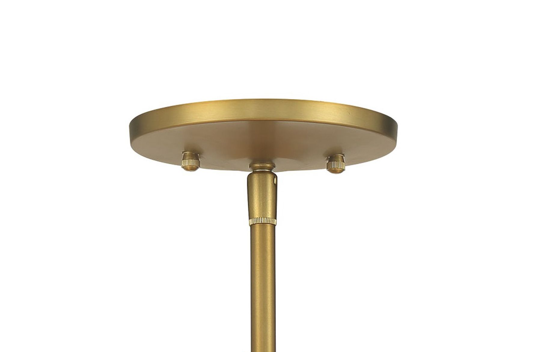 Image 4 Minka-Lavery Key Largo 1-Light Soft Brass Semi Flush Mount with Shade more views
