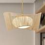 1_Minka-Lavery Key Largo 21" Opal Glass and Rope Modern Pendant Light