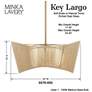 Minka-Lavery Key Largo 21" Opal Glass and Rope Modern Pendant Light