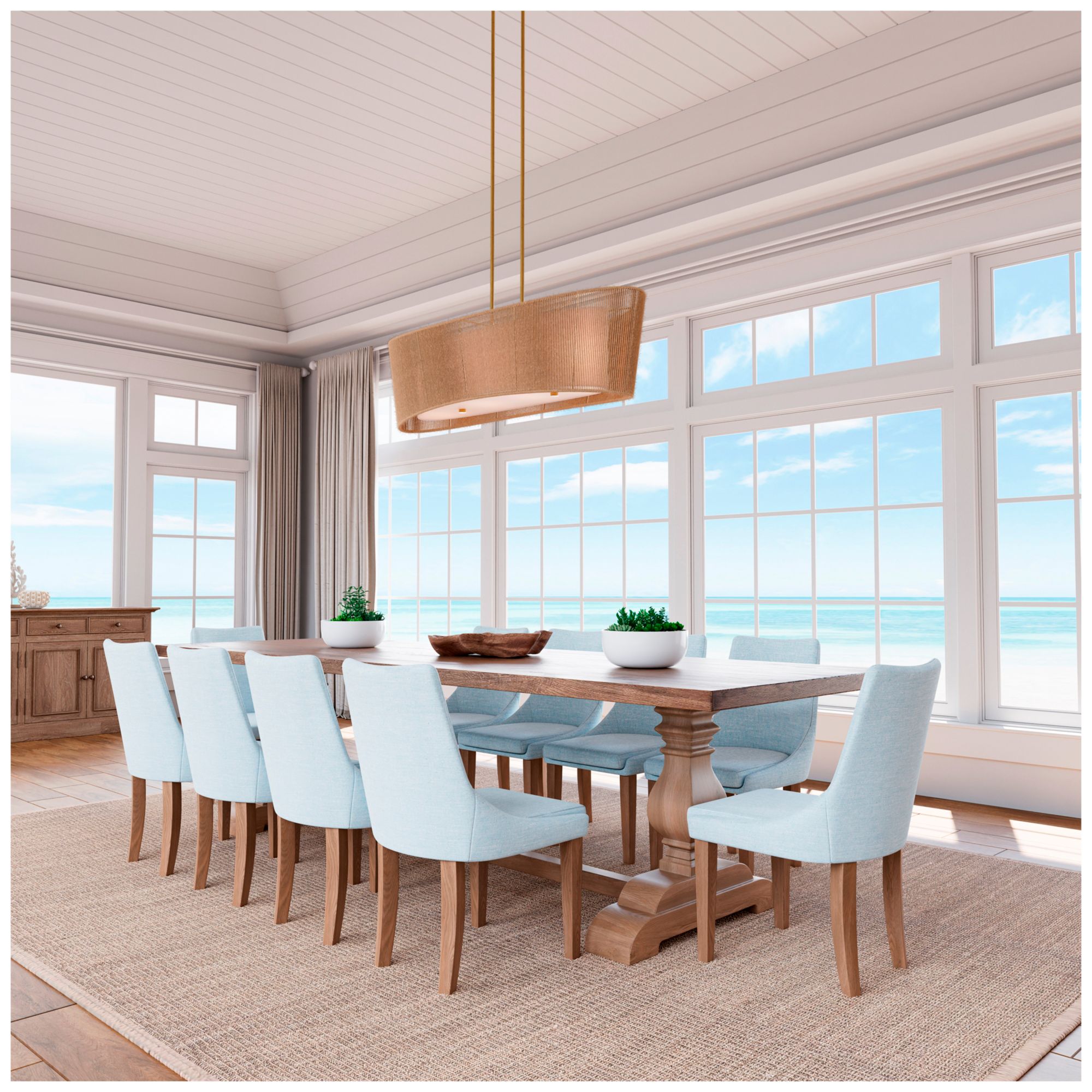 Minka Lavery Key Largo 4-Lt 45-in Soft Brass Linear Chandelier with Shade