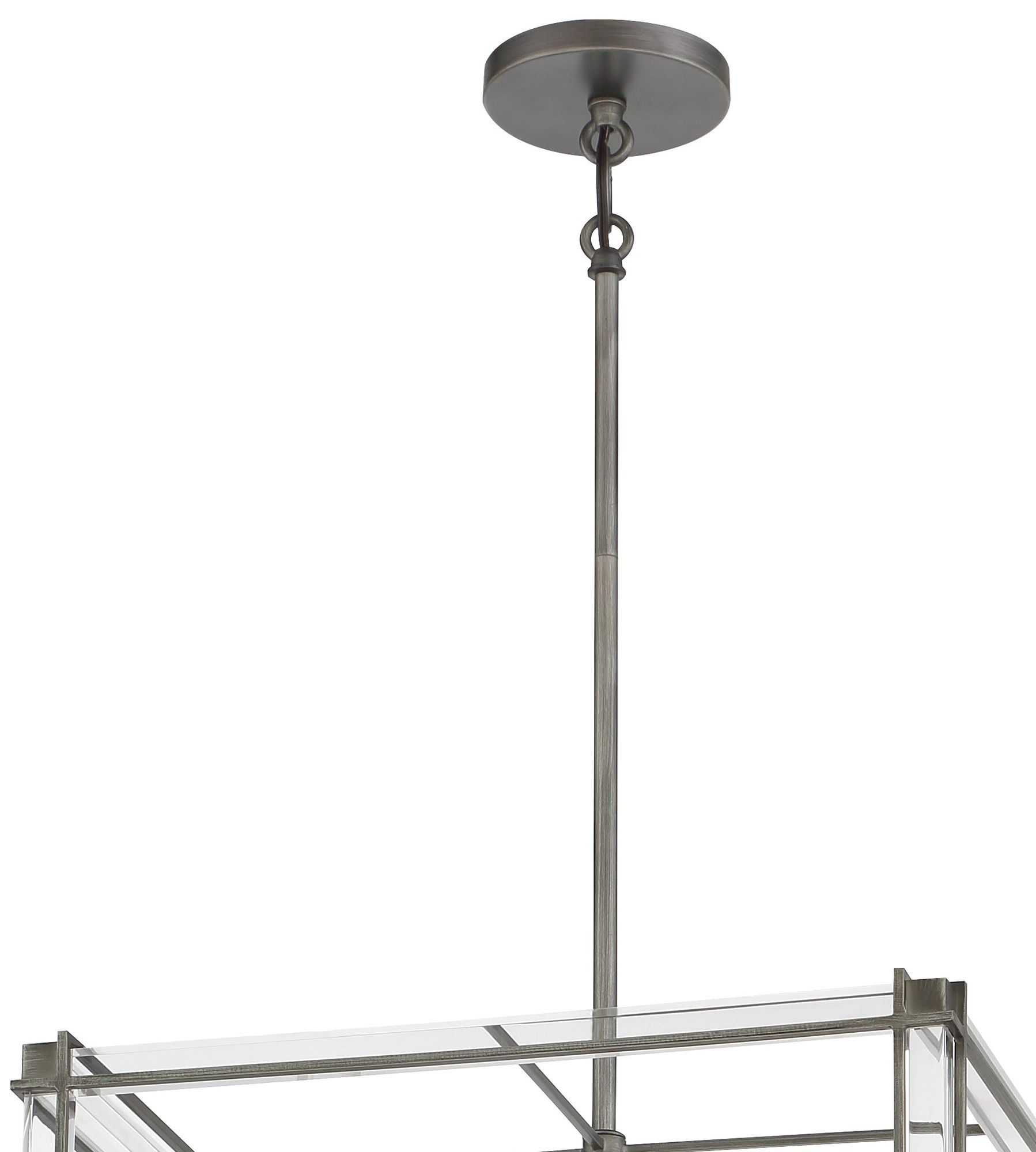 Image 4 Minka-Lavery Langen Square 8-Light Antique Nickel Pendant more views