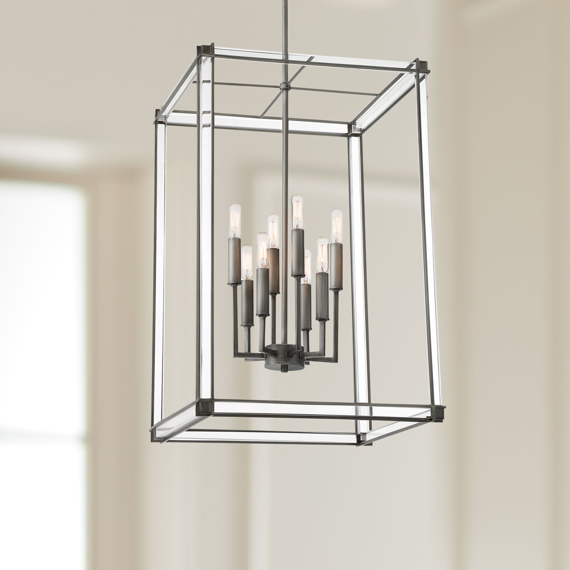 Minka Lavery Langen Square Brushed Nickel Collection
