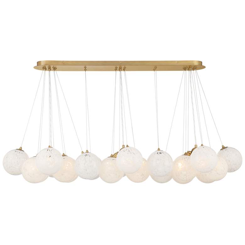 Image 3 Minka-Lavery Langford 12-Light 54.75-in Brass Indoor Island Chandelier more views