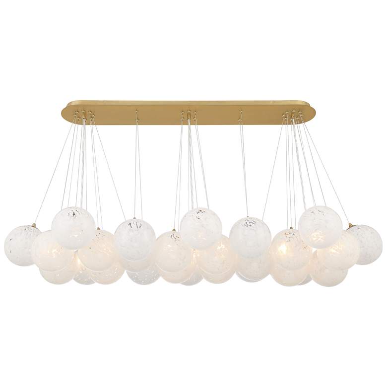 Image 7 Minka-Lavery Langford 12-Light 54.75-in Brass Indoor Island Chandelier more views