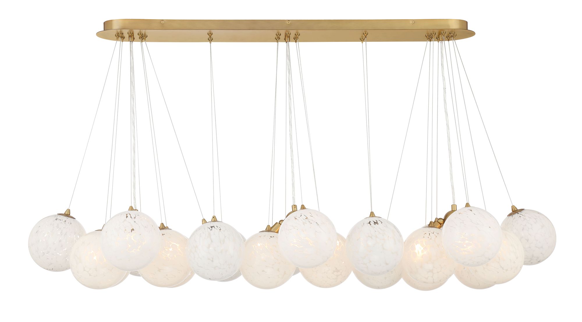 Image 4 Minka-Lavery Langford 12-Light 54.75-in Brass Island Chandelier with Shades more views