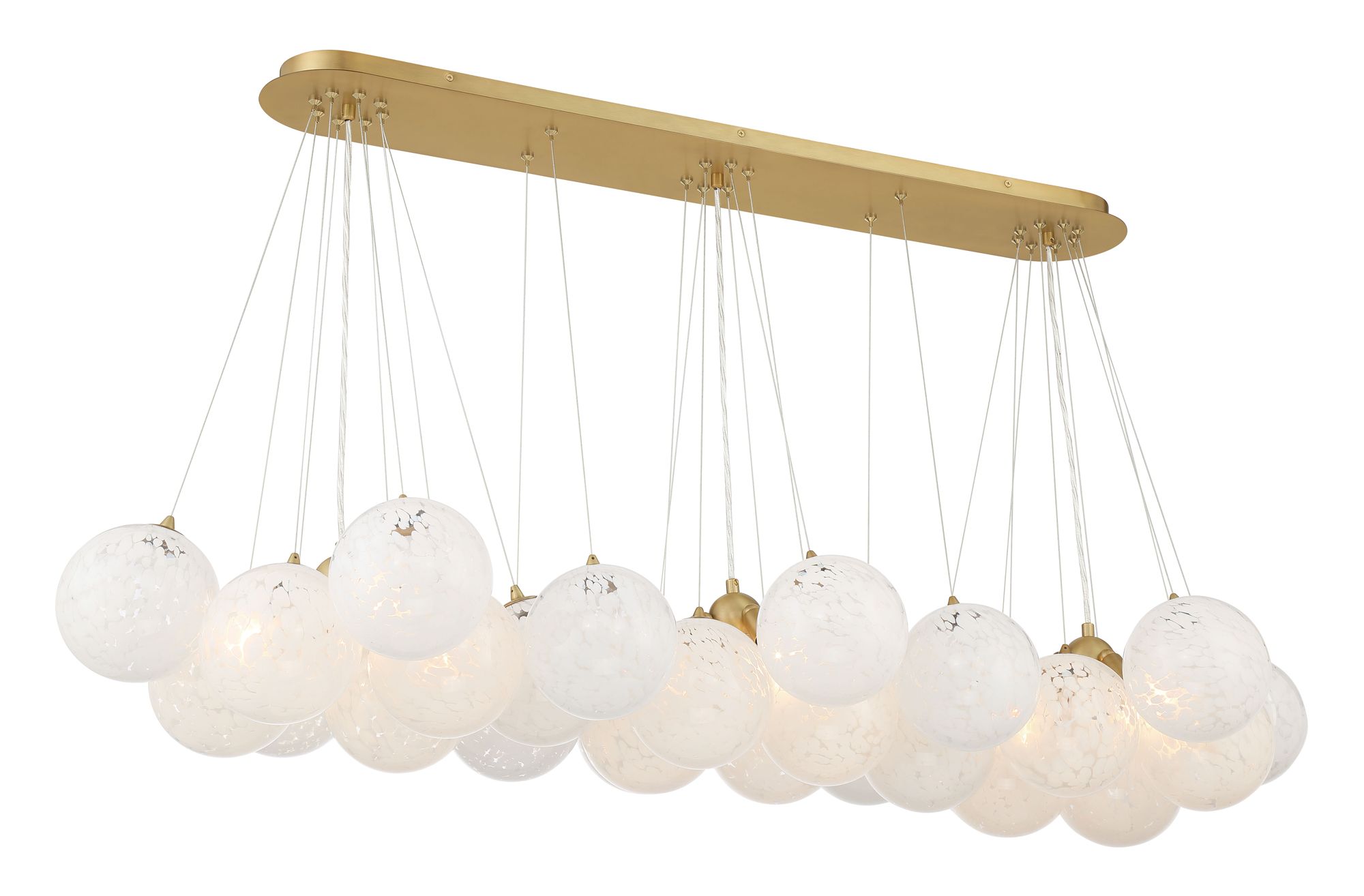Image 7 Minka-Lavery Langford 12-Light 54.75-in Brass Island Chandelier with Shades more views