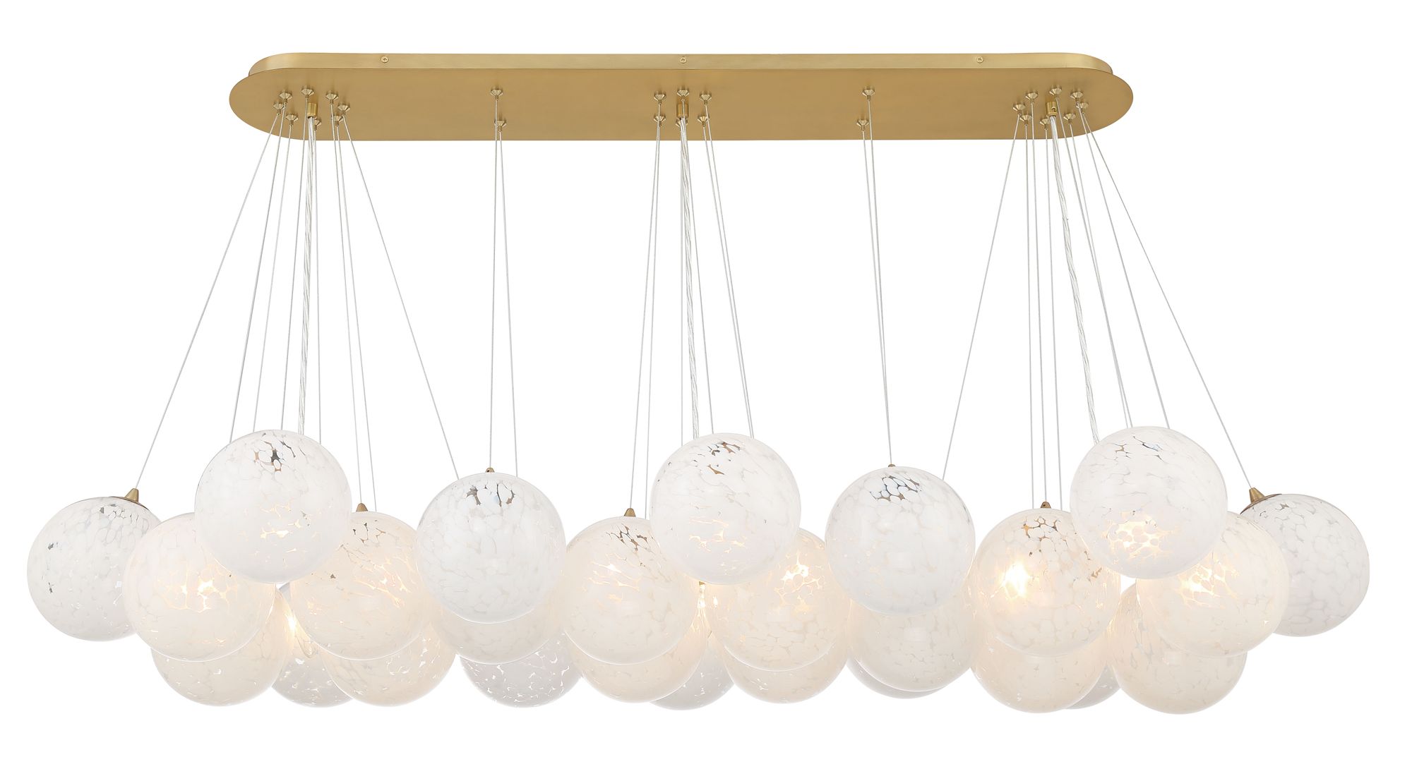 Minka-Lavery Langford 12-Light 54.75-in Brass Island Chandelier with Shades