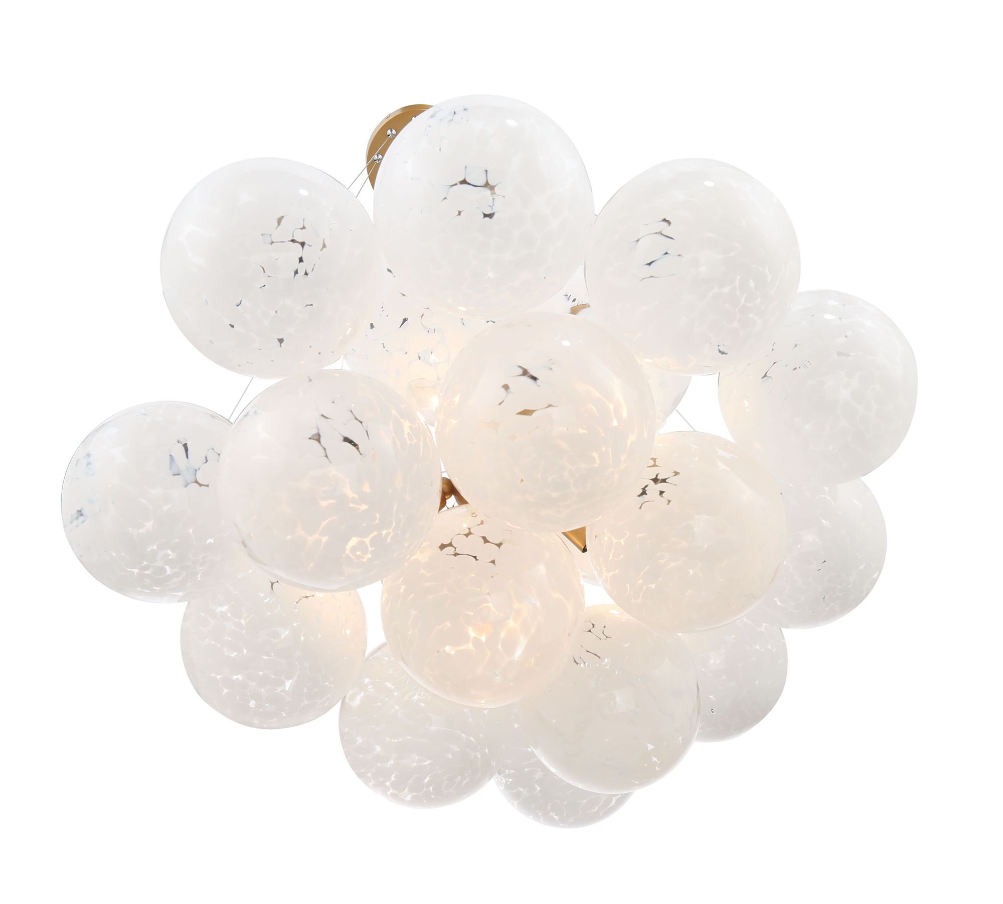 Image 7 Minka-Lavery Langford 5-Light 25-in Legacy Brass Pendant with Glass Shades more views