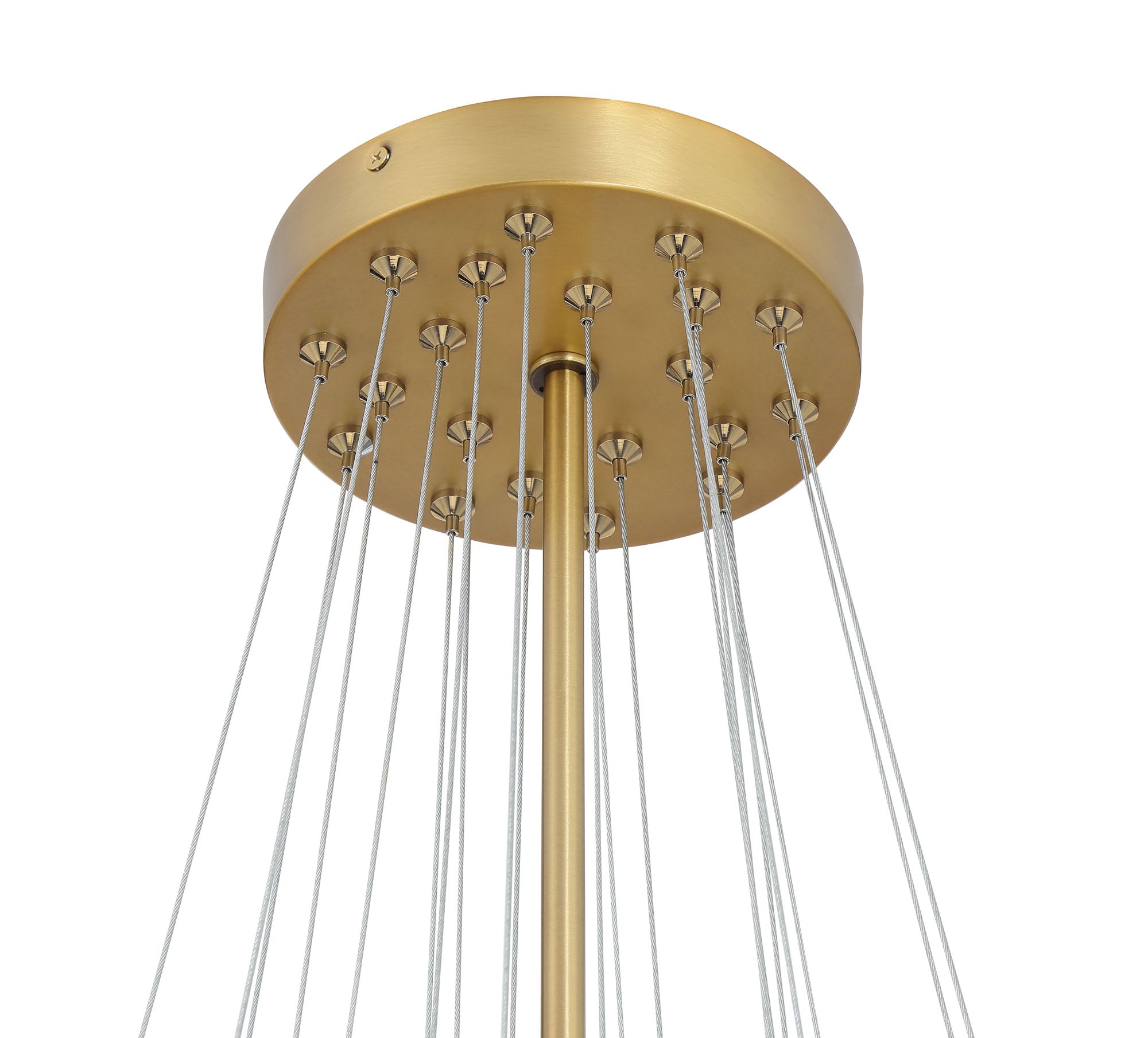 Minka-Lavery Langford 5-Light 25-in Legacy Brass Pendant with Glass Shades