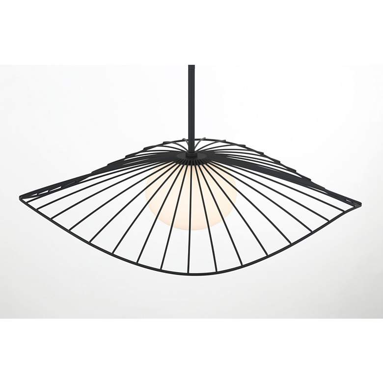 Image 5 Minka Lavery Langley 1-Light 24-in Dark Matte Black Indoor Pending Lighting more views