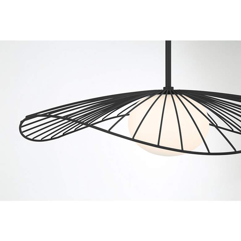 Image 6 Minka Lavery Langley 1-Light 24-in Dark Matte Black Indoor Pending Lighting more views