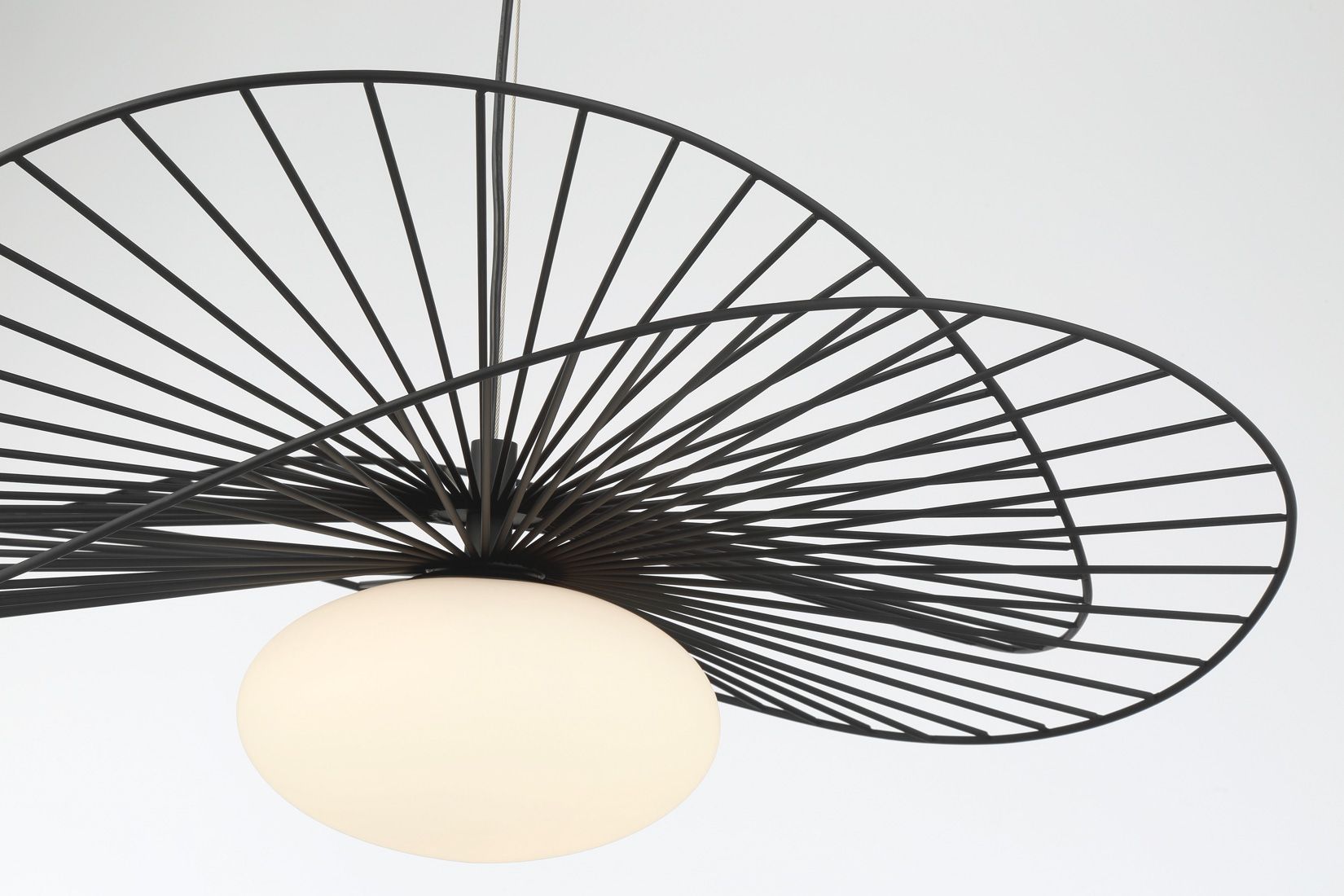 Image 6 Minka Lavery Langley 1-Light 32.25-in Dark Black Pendant with Glass Shade more views