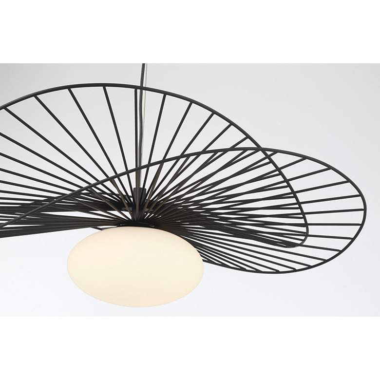 Image 4 Minka Lavery Langley 1-Light 32.25-in Dark Matte Black Pending Lighting more views