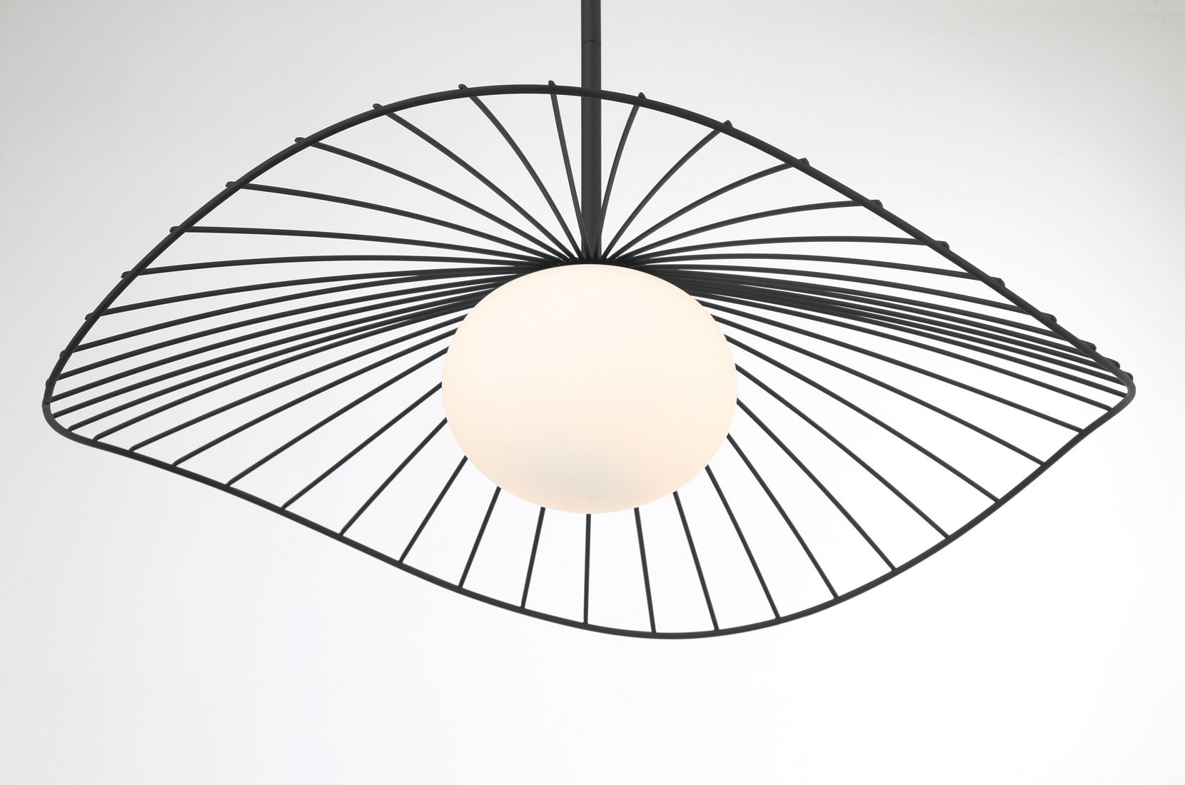 Image 7 Minka Lavery Langley 1-Lt 24-in Dark Matte Black Pendant with Glass Shade more views