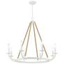 Minka-Lavery Lanton 8-Light Sand White with Natural Rope Chandelier