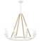 Minka-Lavery Lanton 8-Light Sand White with Natural Rope Chandelier