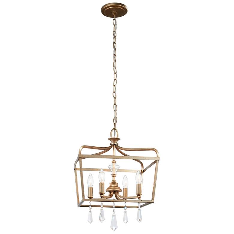 Image 2 Minka Lavery Laurel Estate 14 1/4" Gold and Crystal 4-Light Pendant
