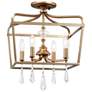 3_Minka Lavery Laurel Estate 14 1/4" Gold and Crystal 4-Light Pendant more views