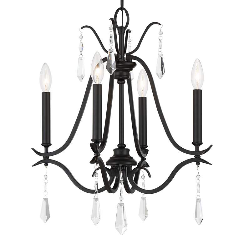 Image 2 Minka Lavery Laurel Estate 18" Wide Black 4-Light Mini Chandelier more views