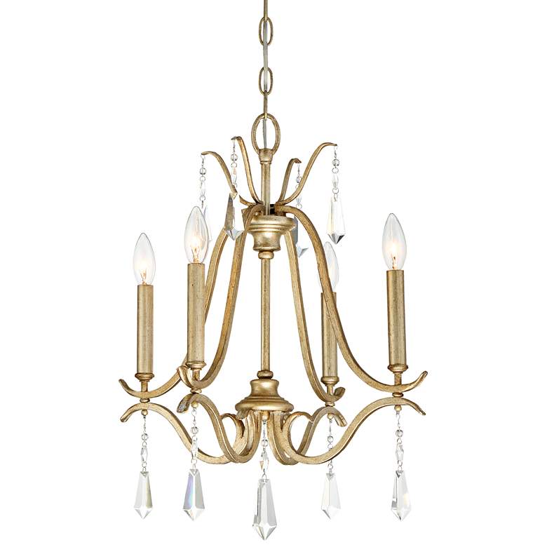 Image 2 Minka Lavery Laurel Estate 18 inch Wide Brio Gold 4-Light Mini Chandelier