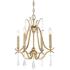 Minka Lavery Laurel Estate 18" Wide Brio Gold 4-Light Mini Chandelier