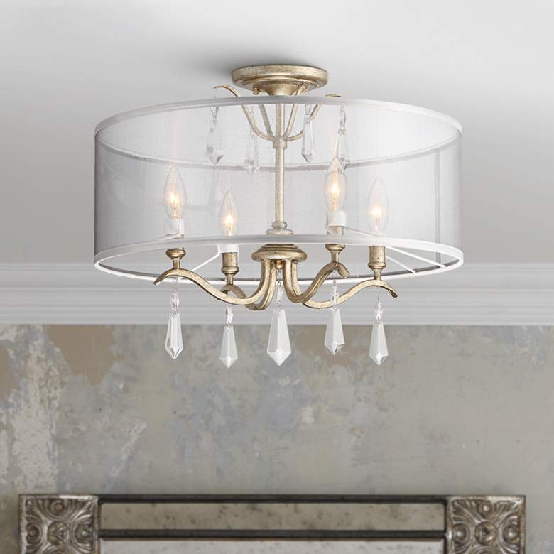 Image 1 Minka Lavery Laurel Estate 20" Wide Aged Brio Gold Ceiling Light