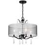 2_Minka Lavery Laurel Estate 4-Light 20-in Black Pendant to Semi-Flush