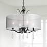 1_Minka Lavery Laurel Estate 4-Light 20-in Black Pendant to Semi-Flush