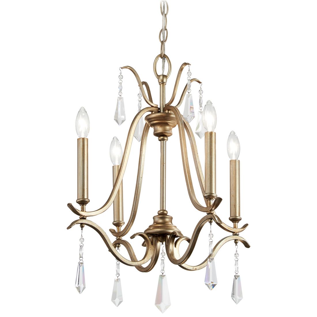 Image 7 Minka-Lavery Laurel Estate 4-Light Brio Gold Mini-Chandelier more views