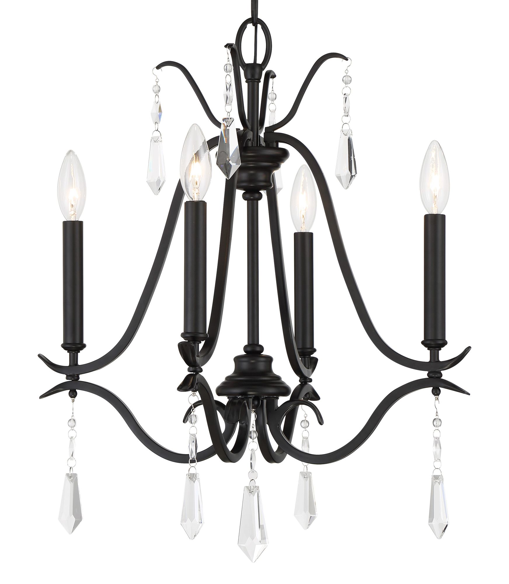 Image 2 Minka-Lavery Laurel Estate 4-Light Coal Mini Chandelier more views