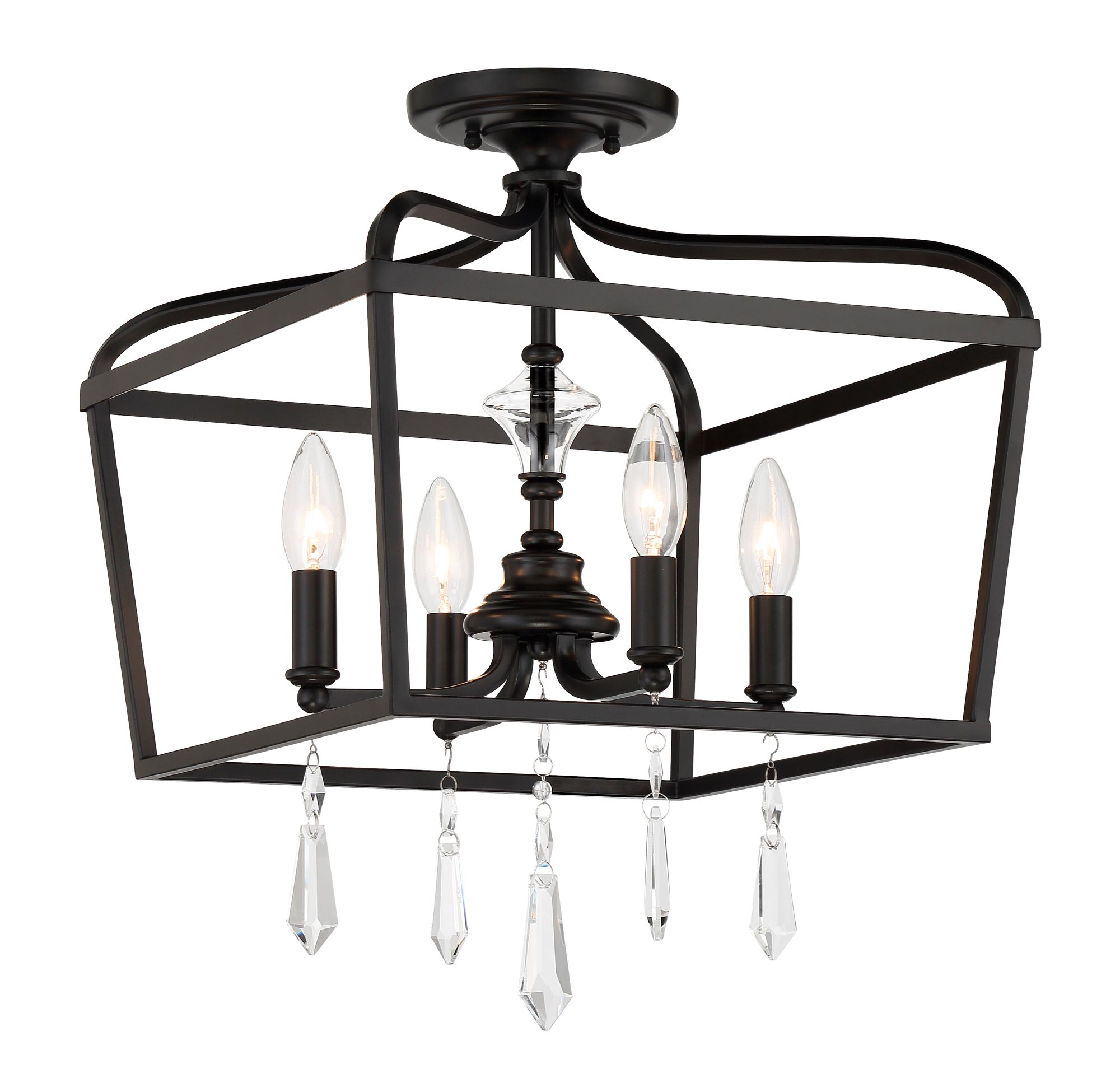 Image 4 Minka-Lavery Laurel Estate 4-Light Coal Semi-Flush more views