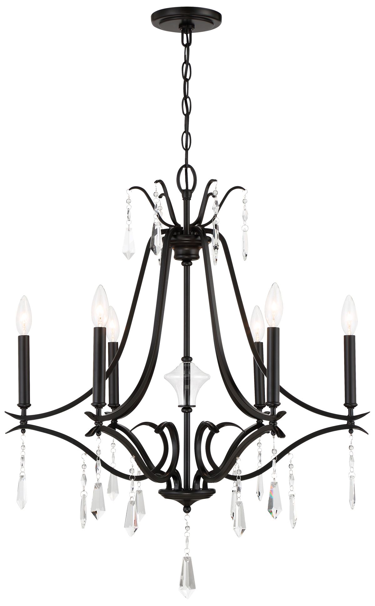 Minka-Lavery Laurel Estate 6-Light Coal Chandelier