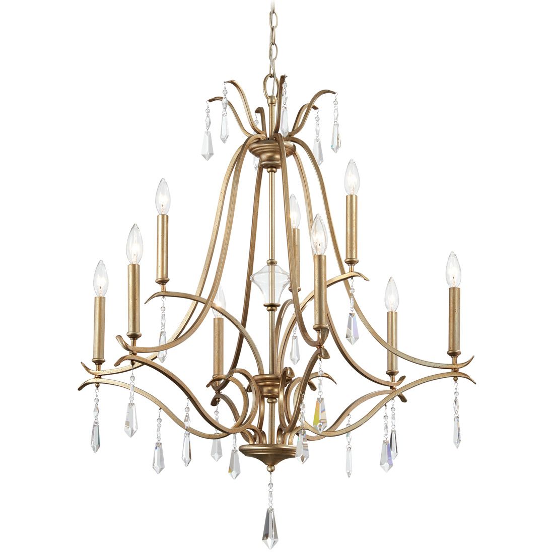 Image 5 Minka-Lavery Laurel Estate 9-Light Brio Gold Chandelier more views