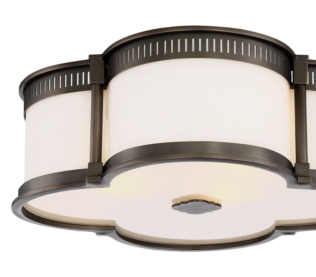 Image 3 Minka-Lavery LED 1-Light Bronze and Brass Flush Mount more views