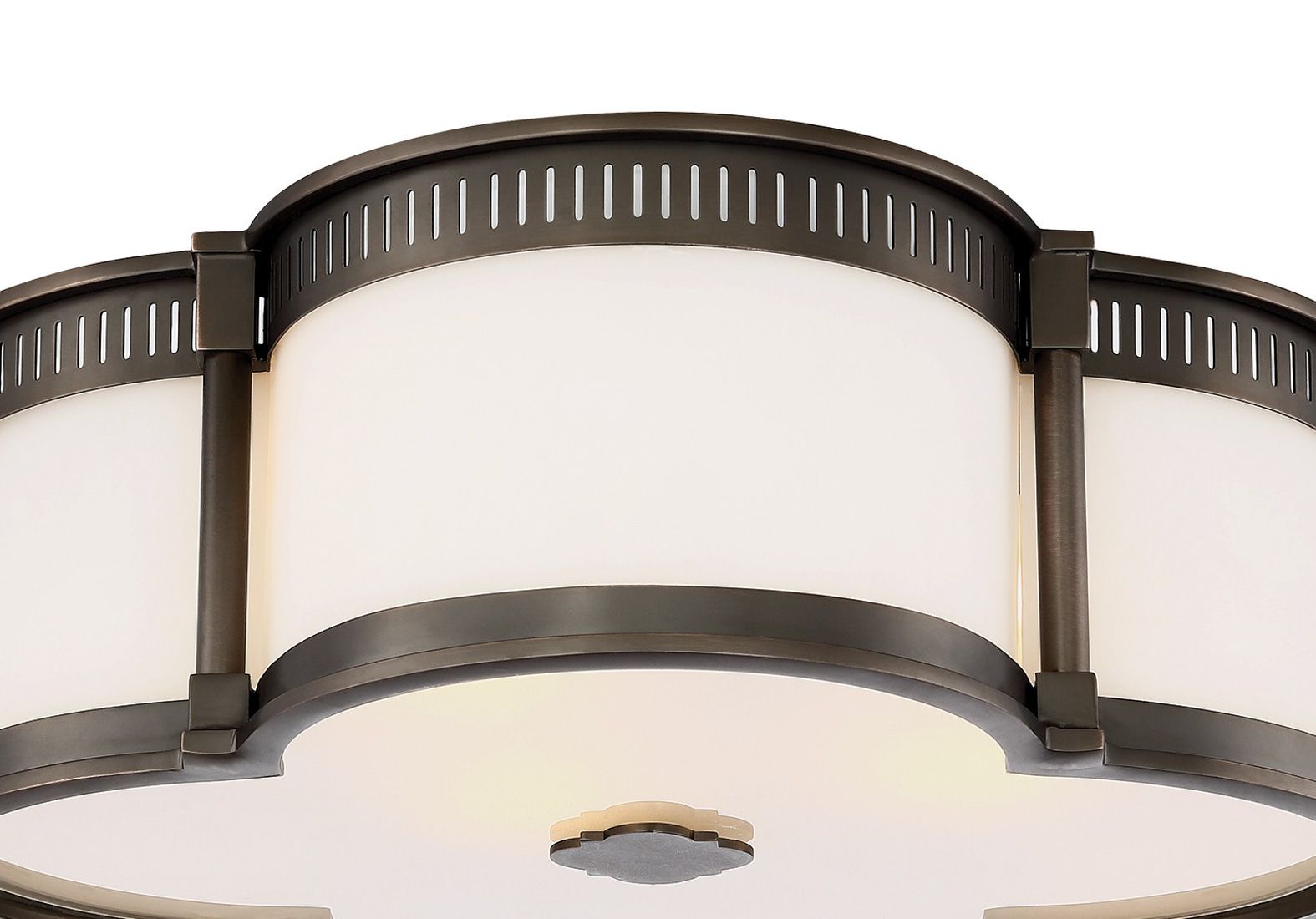 Image 4 Minka-Lavery LED 1-Light Bronze and Brass Flush Mount more views
