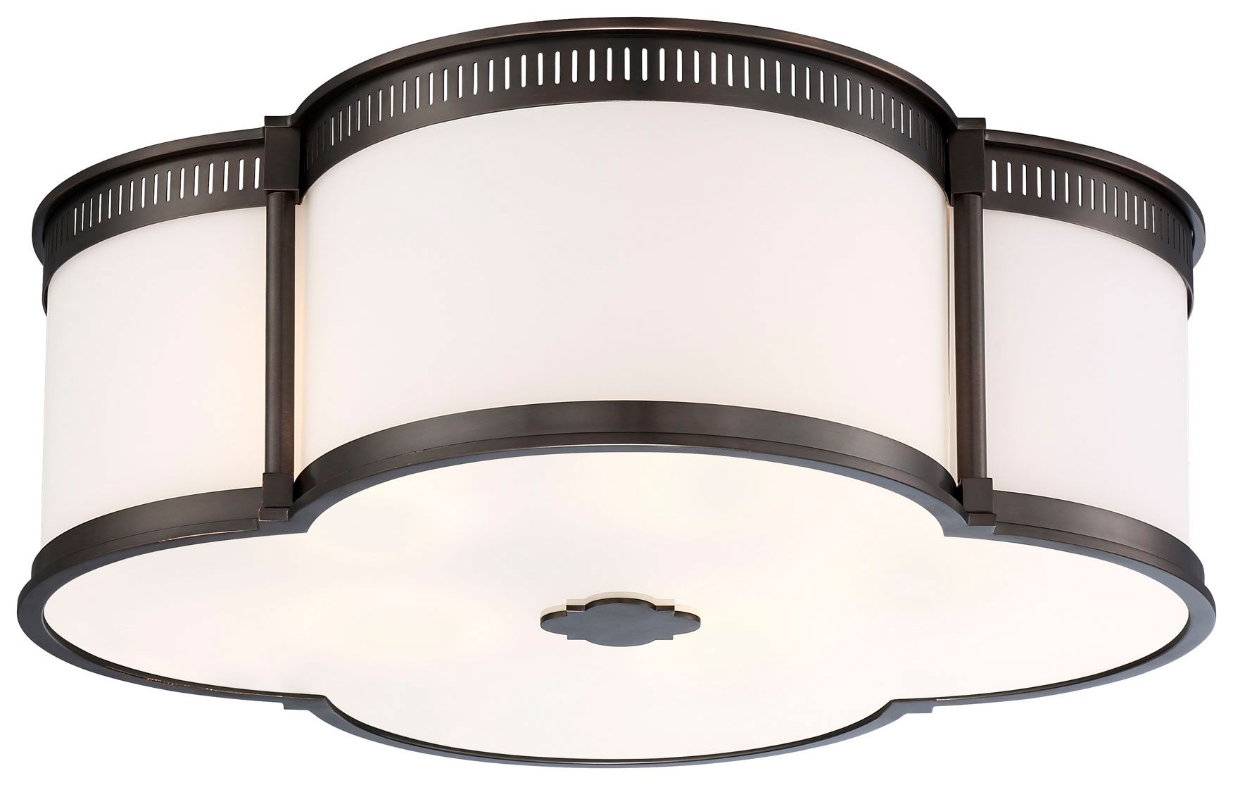 Image 5 Minka-Lavery LED 1-Light Bronze and Brass Flush Mount more views
