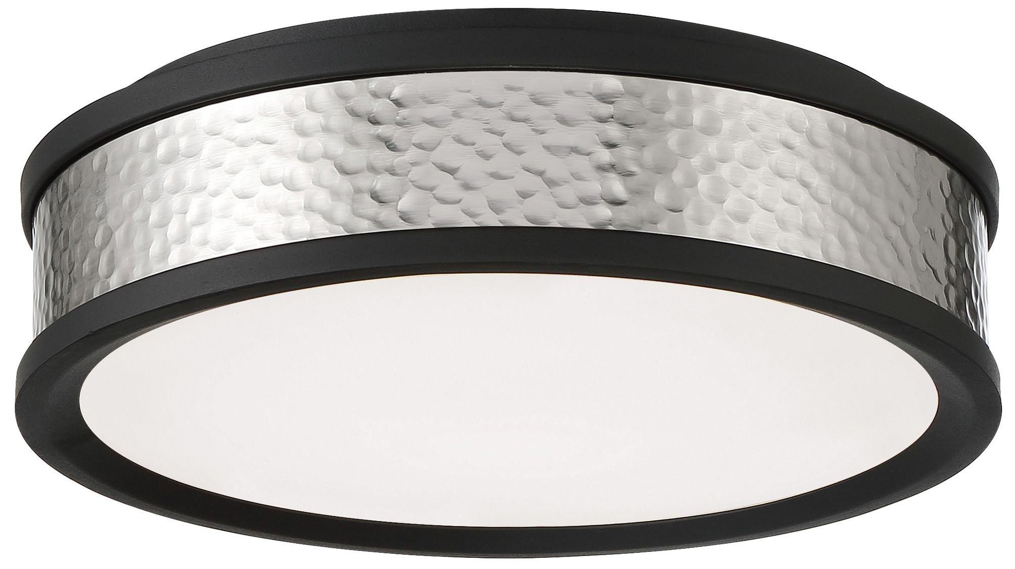 Image 2 Minka-Lavery LED Brushed Nickel and Coal Flush Mount